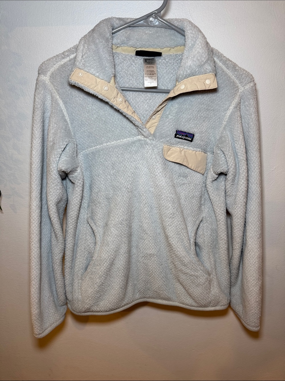Patagonia Light blue Fleece Snap-T Pullover size xs
